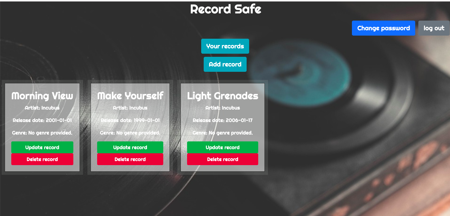 record safe project